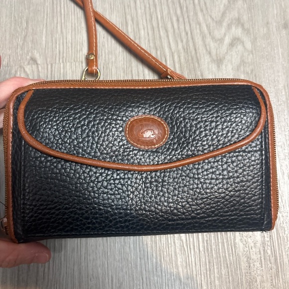 Dooney & Bourke Black and Tan Crossbody Bag - Picture 2 of 7